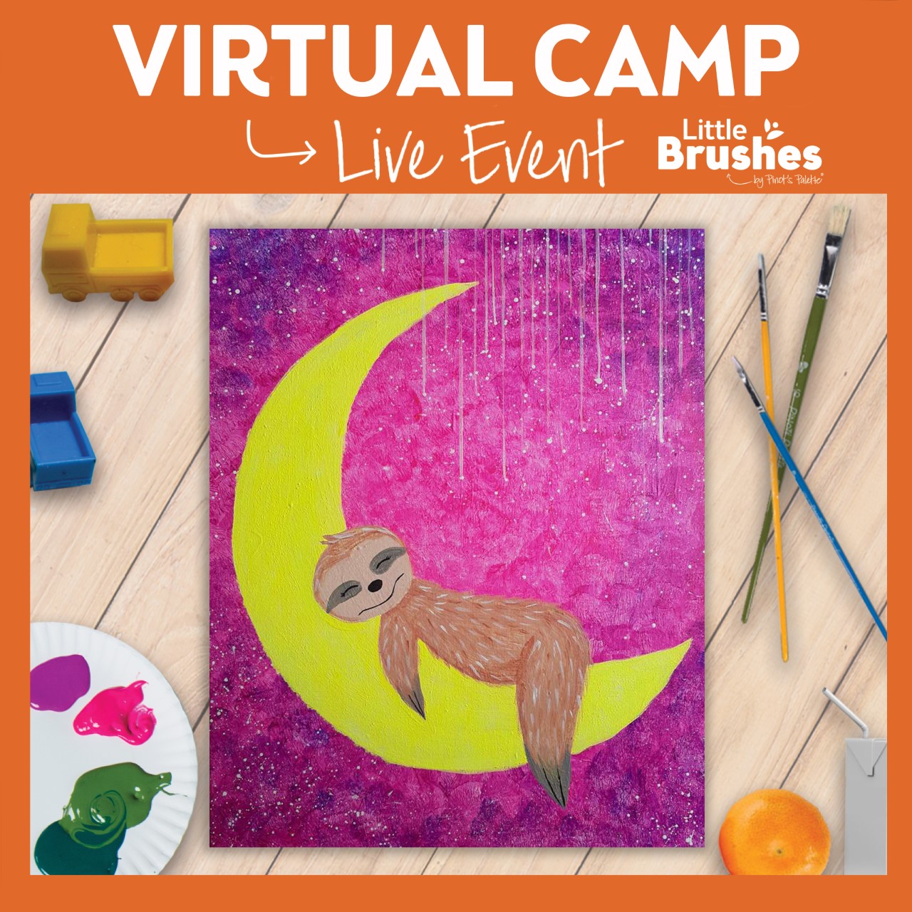 LIVE INTERACTIVE VIRTUAL CLASS - PAINTING KIT INCLUDED